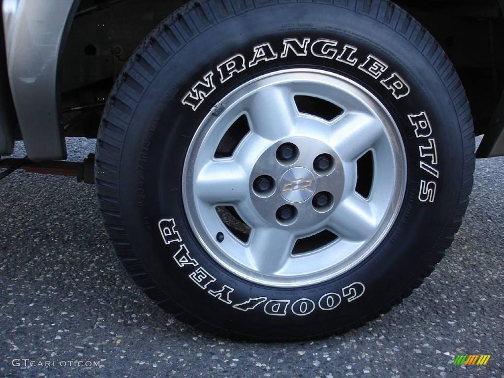 2002 S10 LS Crew Cab 4x4 - Light Pewter Metallic / Graphite photo #13