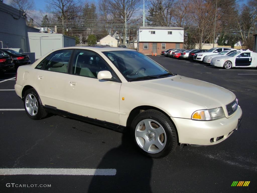 1998 A4 1.8T quattro Sedan - Pearl White Pearlescent / Opal Grey photo #5