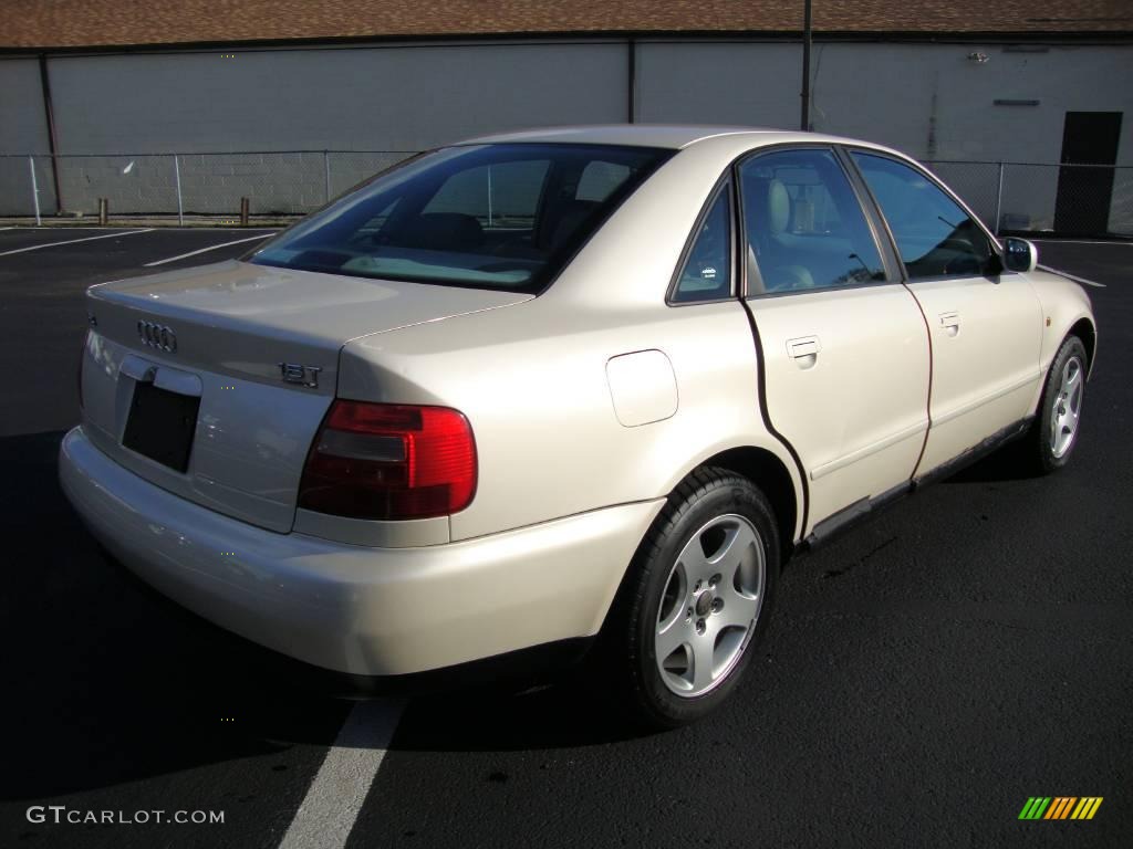 1998 A4 1.8T quattro Sedan - Pearl White Pearlescent / Opal Grey photo #7