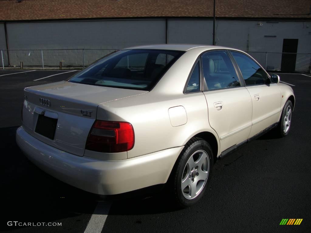 1998 A4 1.8T quattro Sedan - Pearl White Pearlescent / Opal Grey photo #9