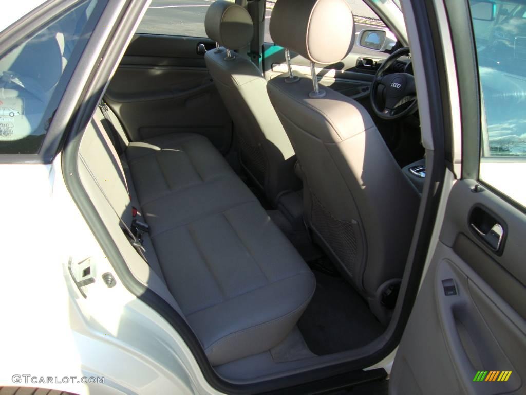 1998 A4 1.8T quattro Sedan - Pearl White Pearlescent / Opal Grey photo #23