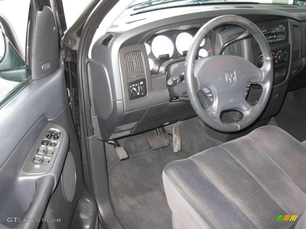 2002 Ram 1500 SLT Quad Cab - Graphite Metallic / Dark Slate Gray photo #11