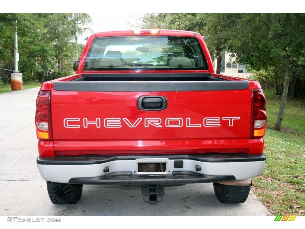 2003 Silverado 1500 Extended Cab 4x4 - Victory Red / Tan photo #10