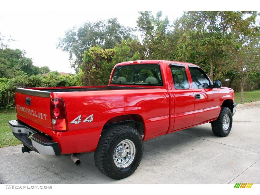 2003 Silverado 1500 Extended Cab 4x4 - Victory Red / Tan photo #12