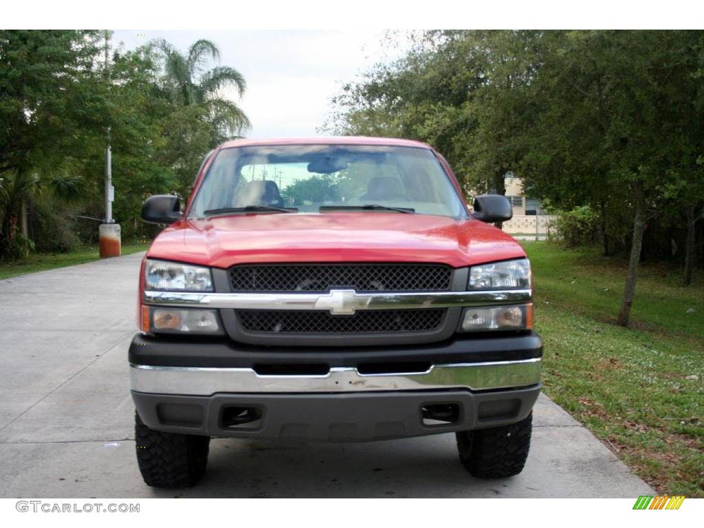 2003 Silverado 1500 Extended Cab 4x4 - Victory Red / Tan photo #18
