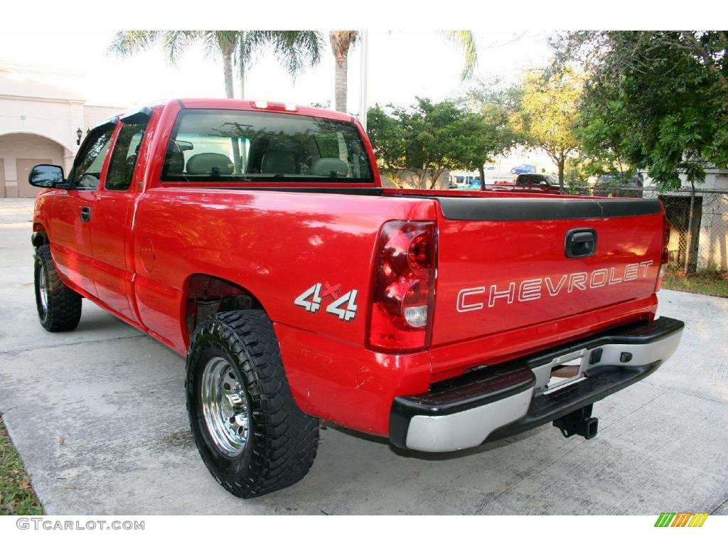 2003 Silverado 1500 Extended Cab 4x4 - Victory Red / Tan photo #19