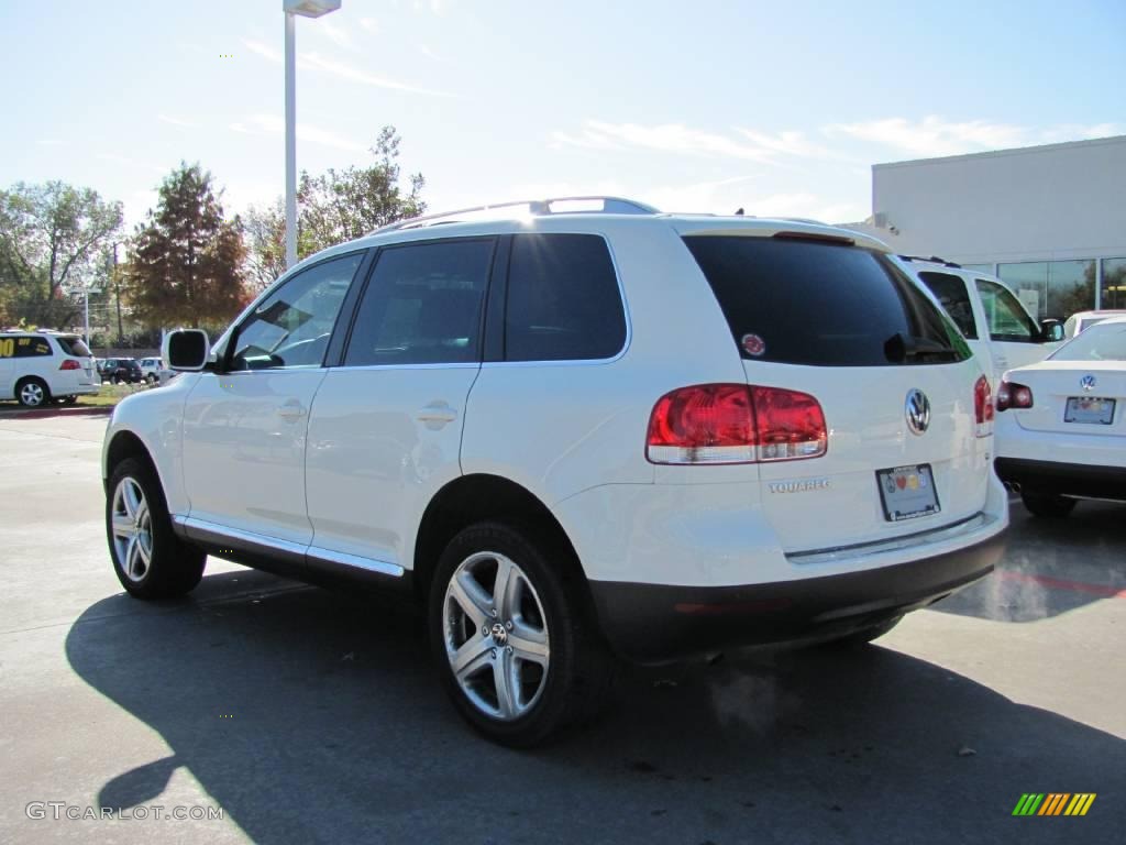 2007 Touareg V6 - Campanella White / Pure Beige photo #3