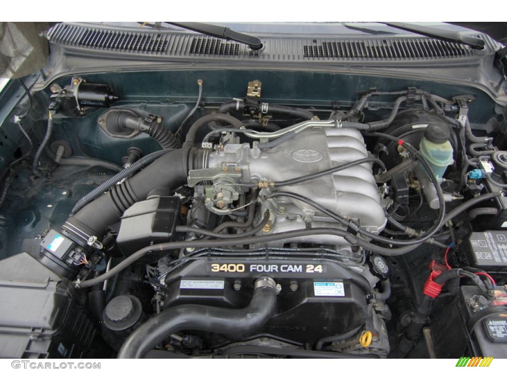 1998 Tacoma PreRunner V6 Extended Cab - Evergreen Pearl Metallic / Gray photo #9