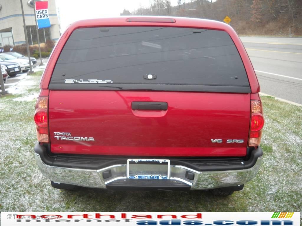 2005 Tacoma V6 Access Cab 4x4 - Impulse Red Pearl / Graphite Gray photo #7