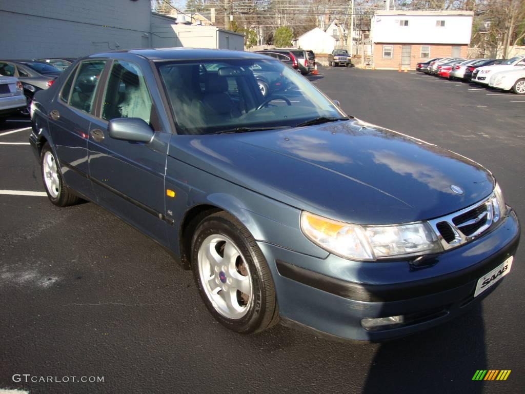 2000 9-5 SE V6t Sedan - Frost Grey Metallic / Medium Grey photo #4