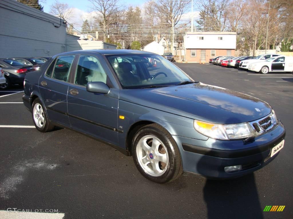2000 9-5 SE V6t Sedan - Frost Grey Metallic / Medium Grey photo #5