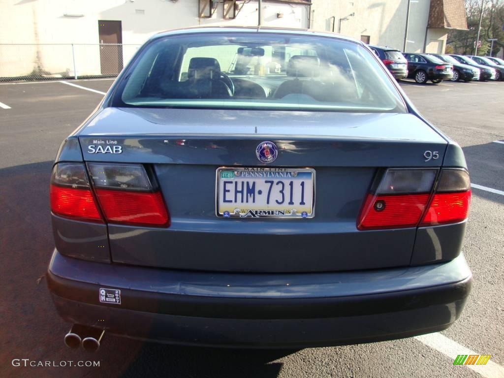 2000 9-5 SE V6t Sedan - Frost Grey Metallic / Medium Grey photo #8