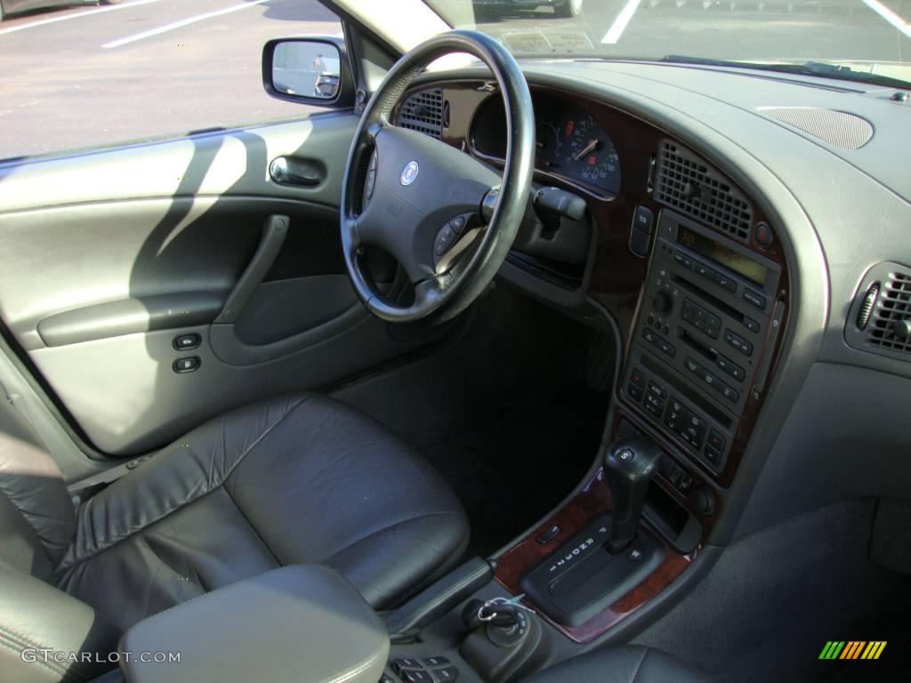 2000 9-5 SE V6t Sedan - Frost Grey Metallic / Medium Grey photo #16