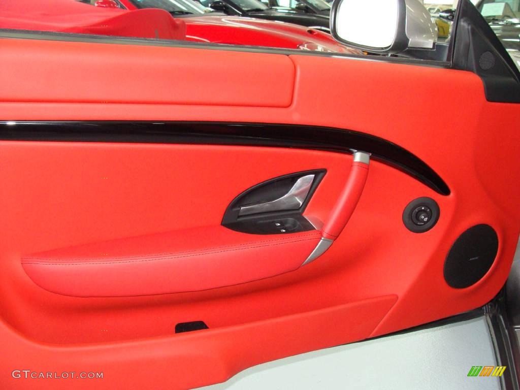 2009 Maserati GranTurismo Standard GranTurismo Model Rosso Corallo Door Panel Photo #23108615