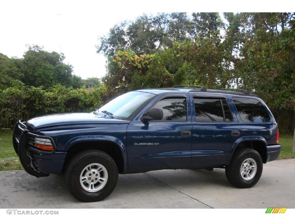 1999 Durango SLT 4x4 - Patriot Blue Pearlcoat / Agate photo #3