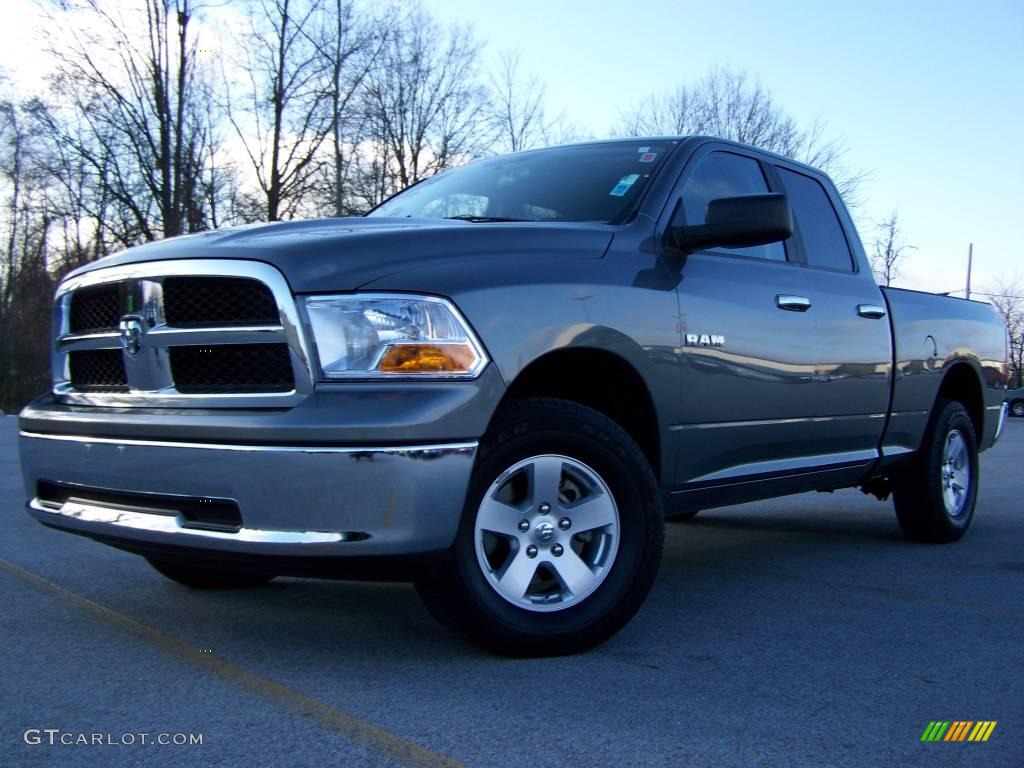 2009 Ram 1500 SLT Quad Cab 4x4 - Mineral Gray Metallic / Dark Slate/Medium Graystone photo #5