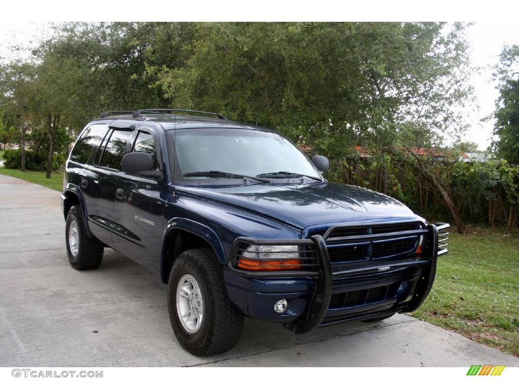 1999 Durango SLT 4x4 - Patriot Blue Pearlcoat / Agate photo #16