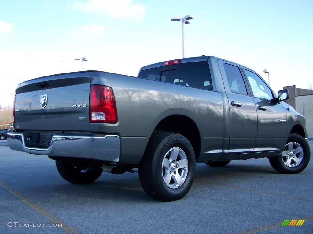 2009 Ram 1500 SLT Quad Cab 4x4 - Mineral Gray Metallic / Dark Slate/Medium Graystone photo #8