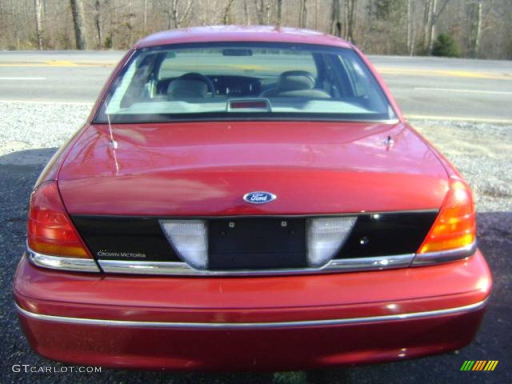 1998 Crown Victoria Police Interceptor - Toreador Red Metallic / Light Graphite photo #2