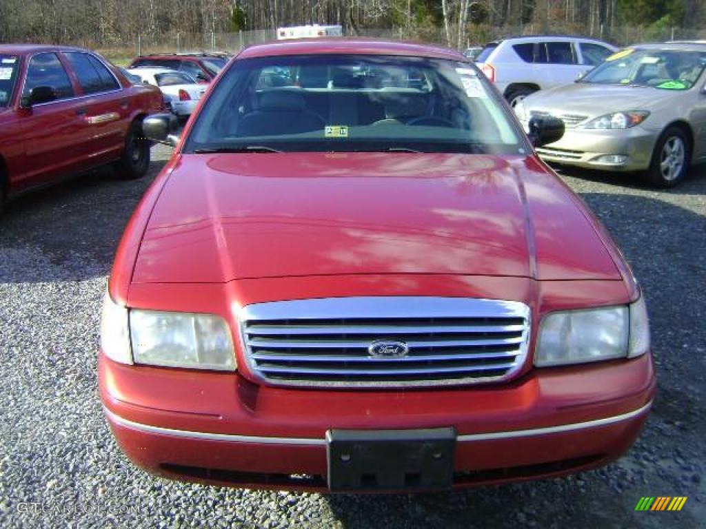 1998 Crown Victoria Police Interceptor - Toreador Red Metallic / Light Graphite photo #3