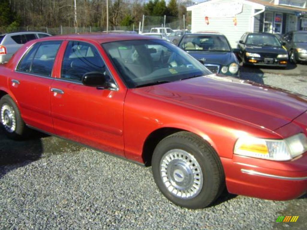 1998 Crown Victoria Police Interceptor - Toreador Red Metallic / Light Graphite photo #4