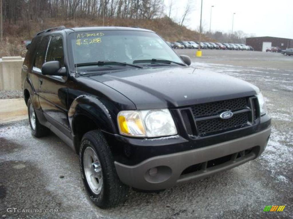 2002 Explorer Sport 4x4 - Black Clearcoat / Midnight Grey photo #1