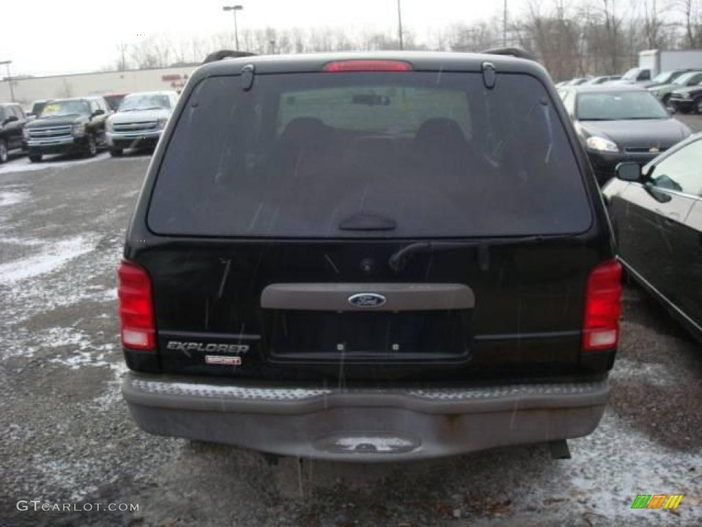 2002 Explorer Sport 4x4 - Black Clearcoat / Midnight Grey photo #3