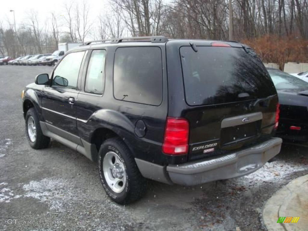 2002 Explorer Sport 4x4 - Black Clearcoat / Midnight Grey photo #4