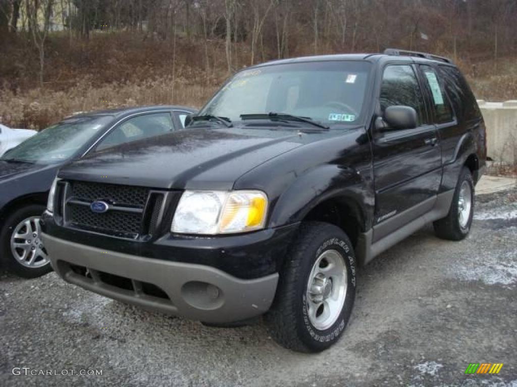 2002 Explorer Sport 4x4 - Black Clearcoat / Midnight Grey photo #5