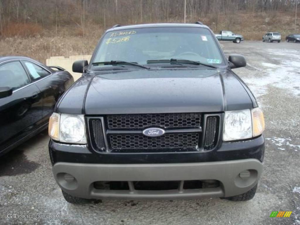 2002 Explorer Sport 4x4 - Black Clearcoat / Midnight Grey photo #6