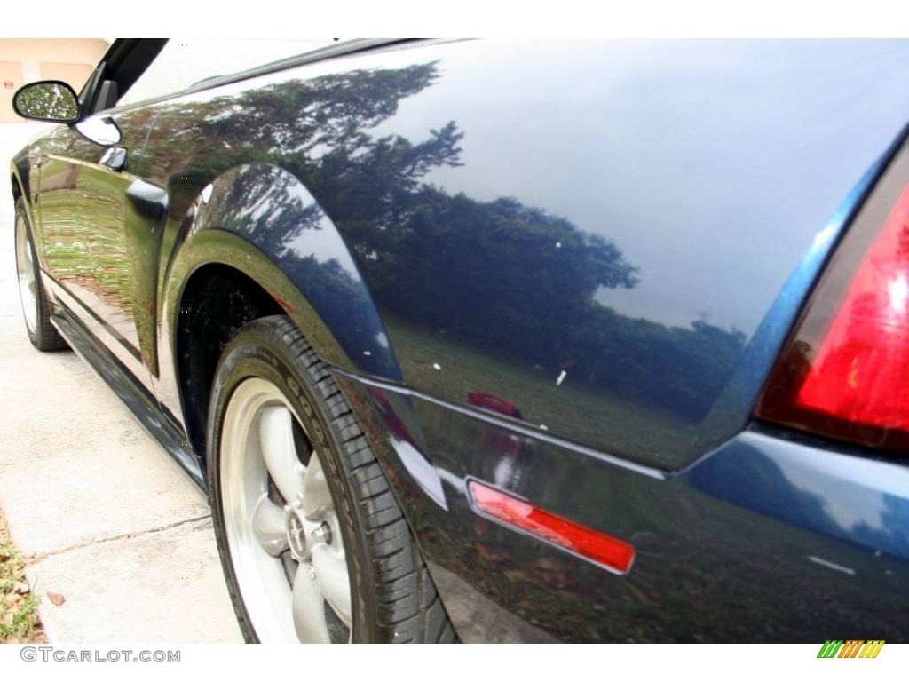 2001 Mustang GT Convertible - True Blue Metallic / Medium Graphite photo #30