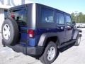 2010 Deep Water Blue Pearl Jeep Wrangler Unlimited Sport 4x4  photo #8