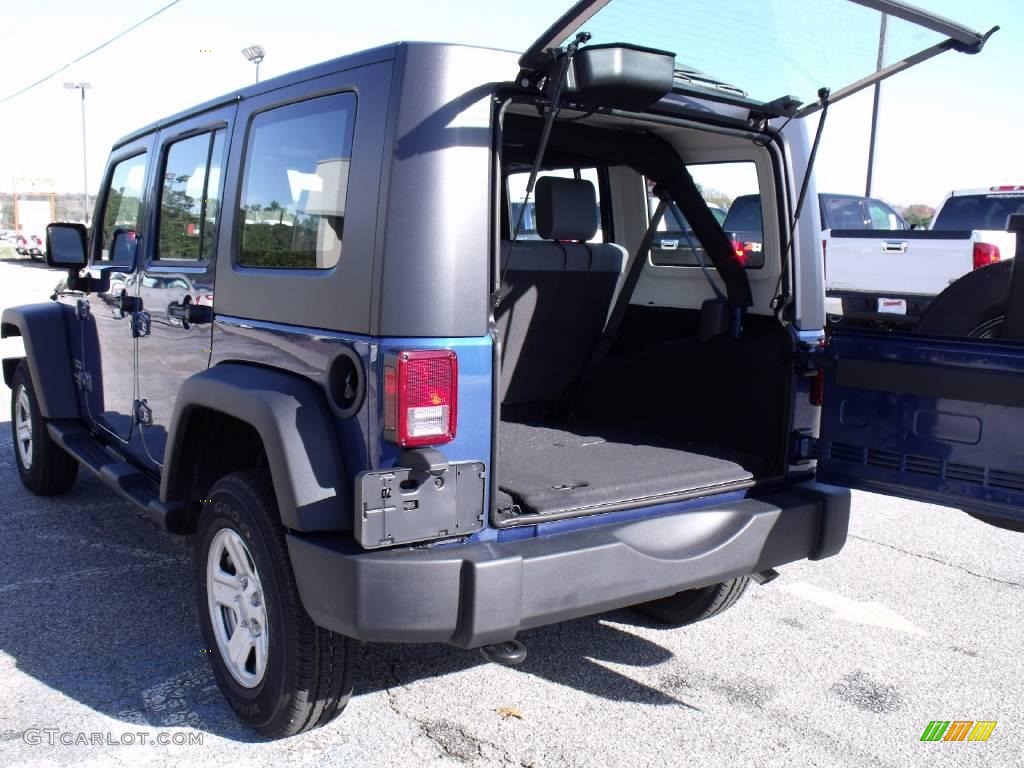 2010 Wrangler Unlimited Sport 4x4 - Deep Water Blue Pearl / Dark Slate Gray/Medium Slate Gray photo #15