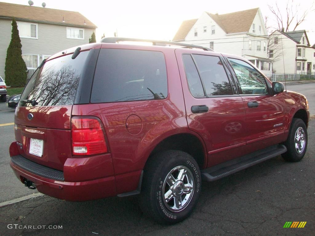 2004 Explorer XLT 4x4 - Redfire Metallic / Graphite photo #5