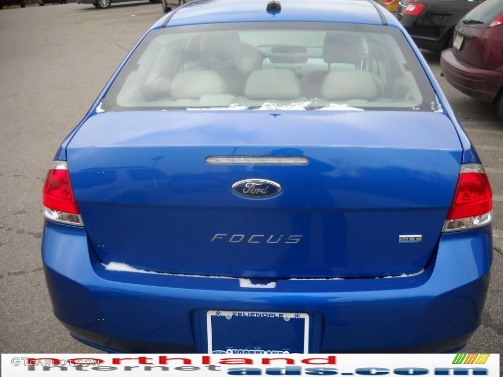 2010 Focus SEL Sedan - Blue Flame Metallic / Medium Stone photo #7