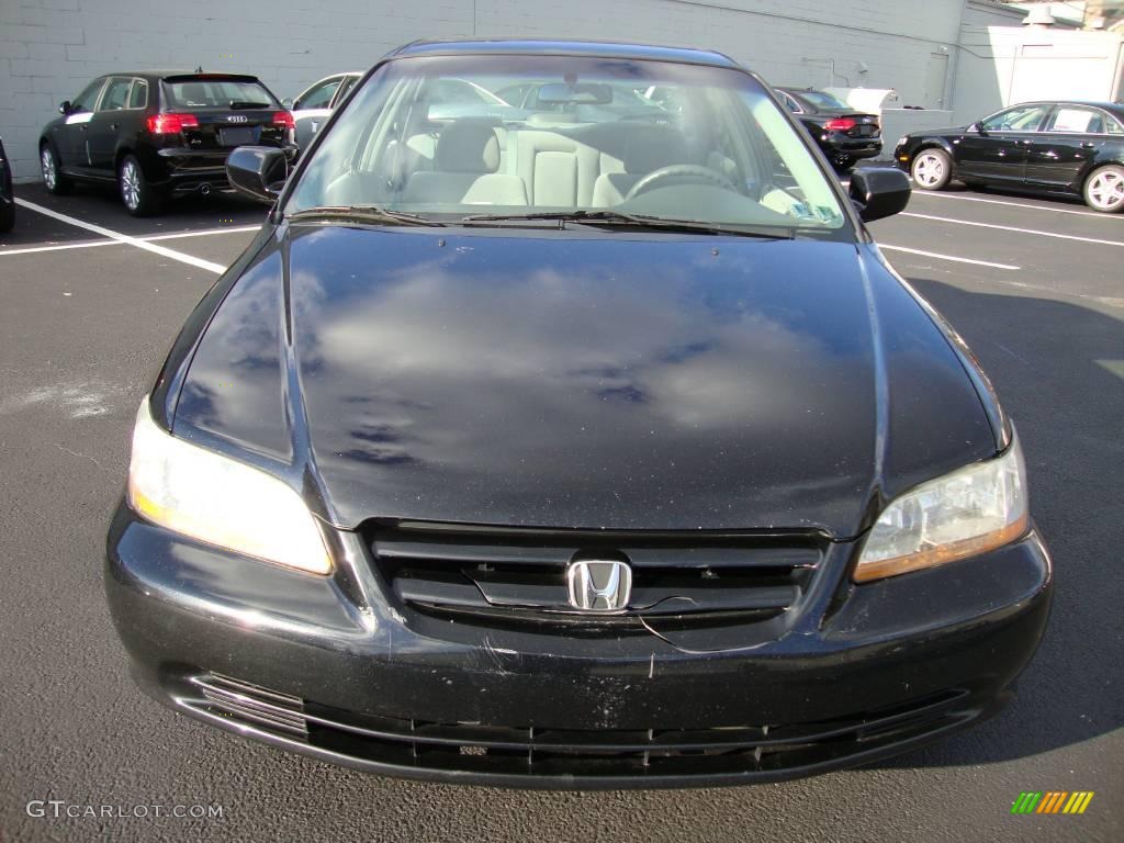 2002 Accord SE Sedan - Nighthawk Black Pearl / Quartz Gray photo #3