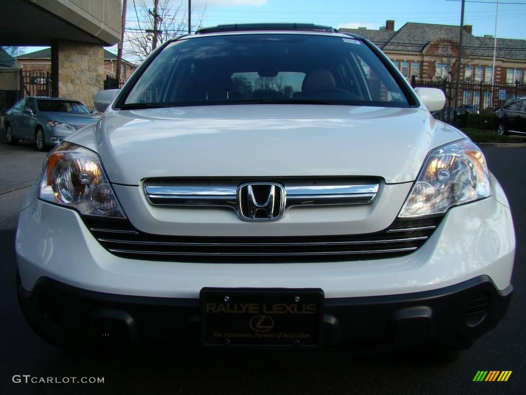 2008 CR-V EX-L 4WD - Taffeta White / Gray photo #2