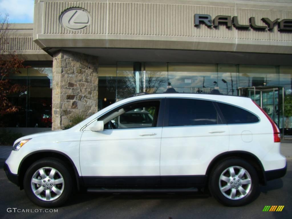 2008 CR-V EX-L 4WD - Taffeta White / Gray photo #3