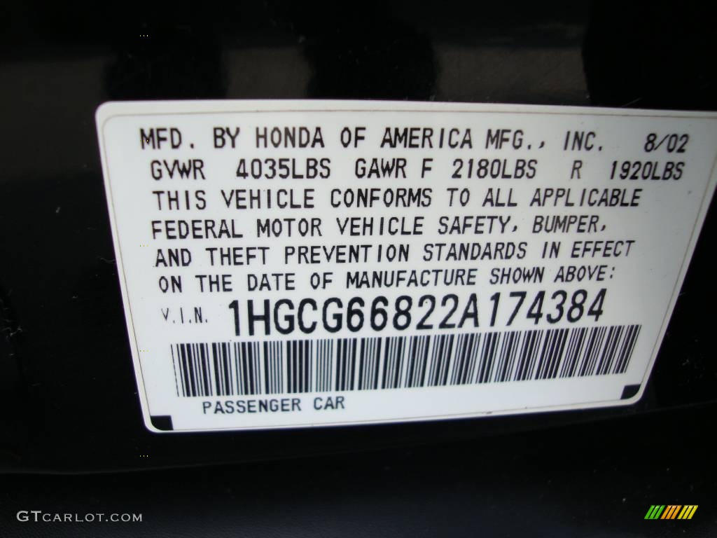 2002 Accord SE Sedan - Nighthawk Black Pearl / Quartz Gray photo #41
