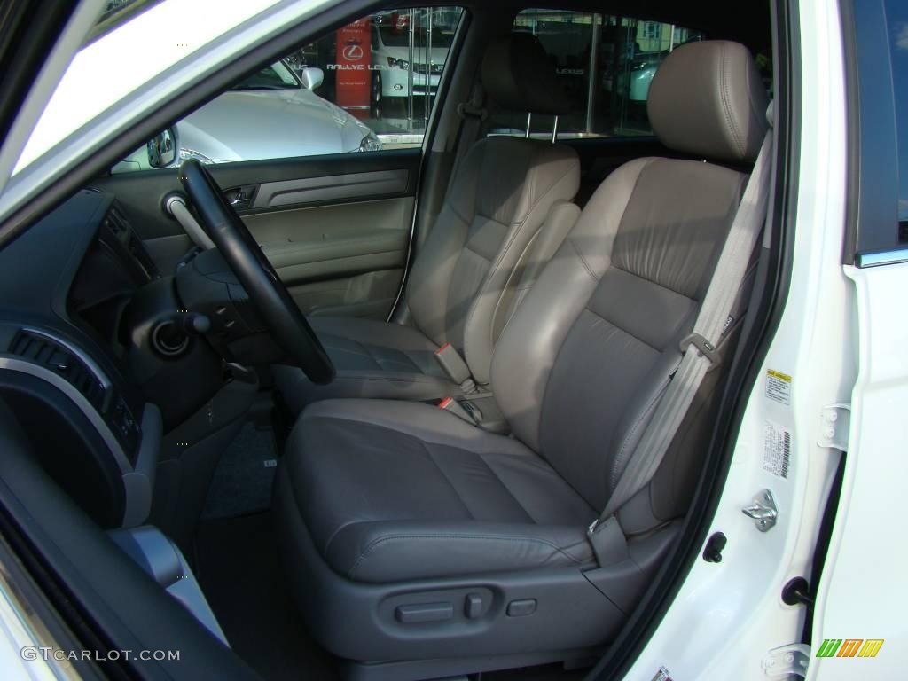 2008 CR-V EX-L 4WD - Taffeta White / Gray photo #8