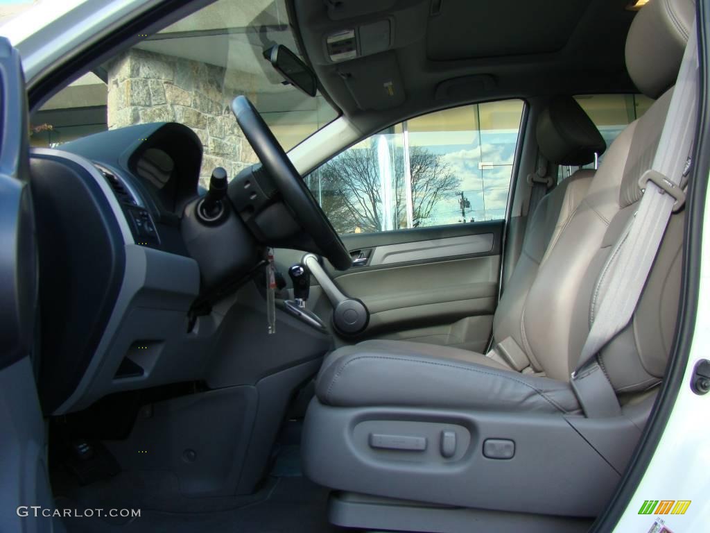 2008 CR-V EX-L 4WD - Taffeta White / Gray photo #9