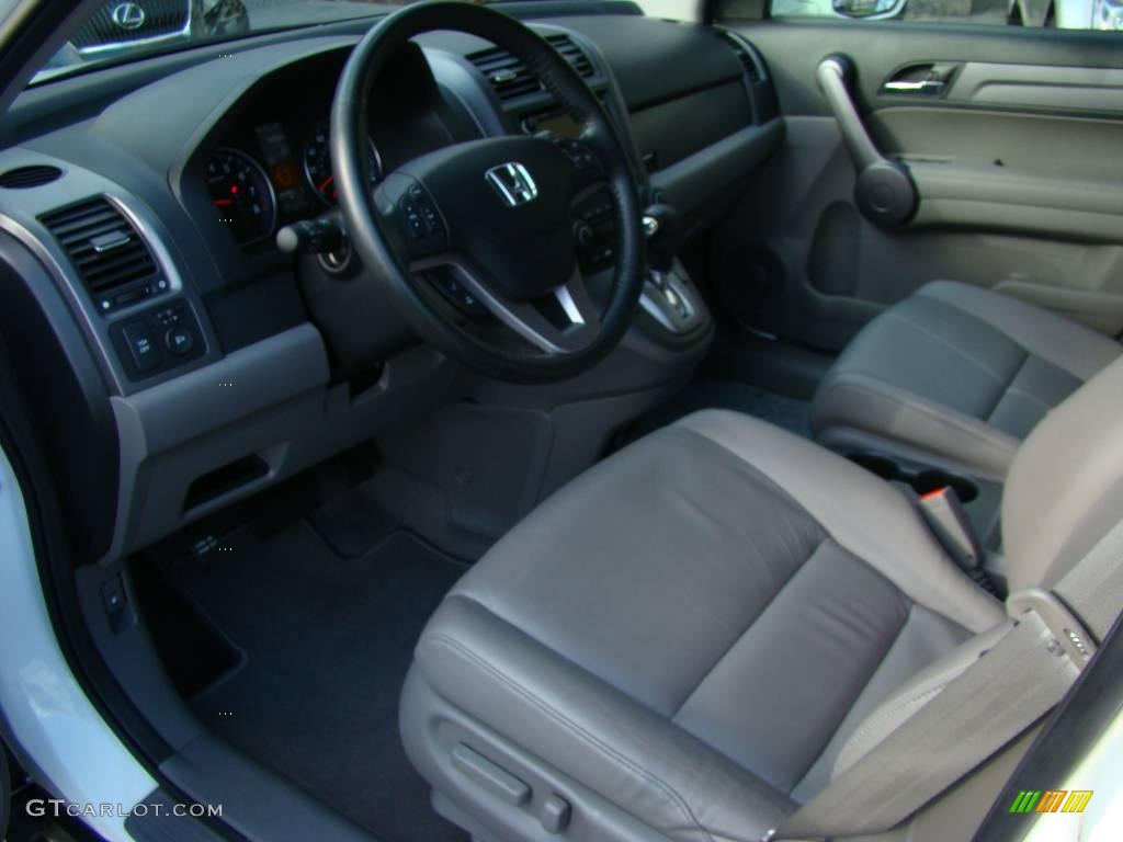 2008 CR-V EX-L 4WD - Taffeta White / Gray photo #10
