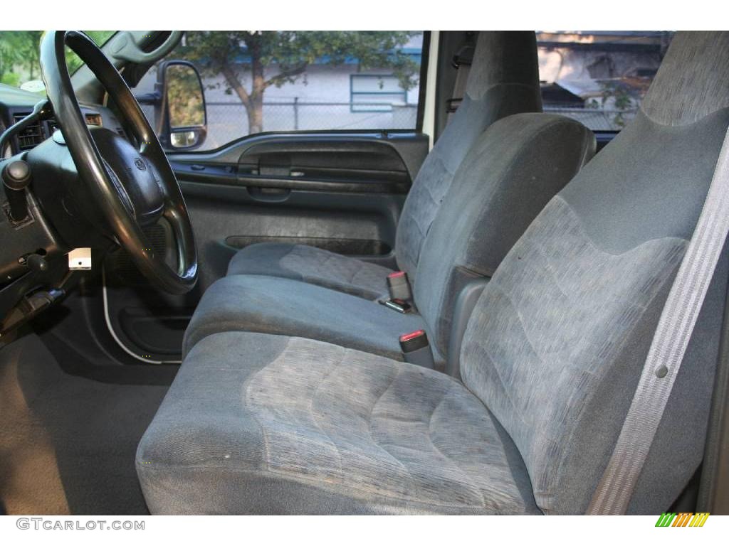 2000 F250 Super Duty XLT Crew Cab 4x4 - Oxford White / Dark Denim Blue photo #31