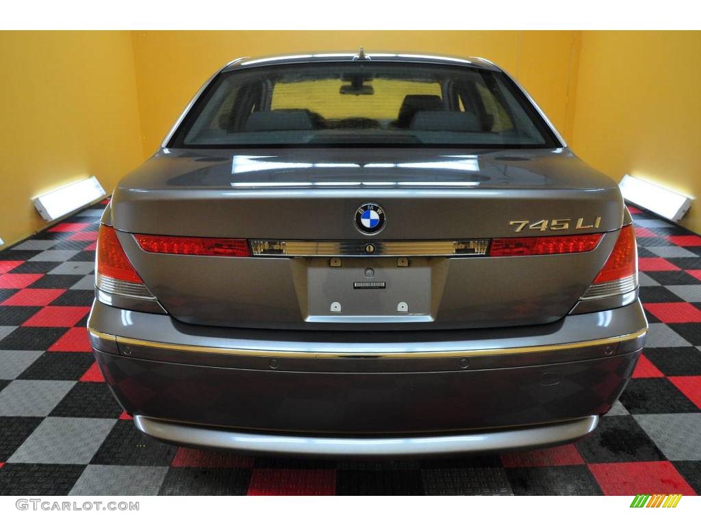 2003 7 Series 745Li Sedan - Titanium Grey Metallic / Basalt Grey/Flannel Grey photo #5