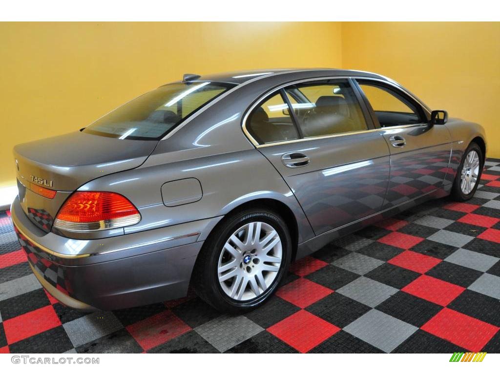 2003 7 Series 745Li Sedan - Titanium Grey Metallic / Basalt Grey/Flannel Grey photo #6