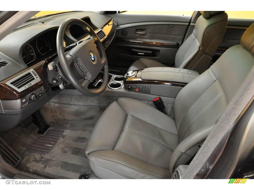 2003 7 Series 745Li Sedan - Titanium Grey Metallic / Basalt Grey/Flannel Grey photo #14