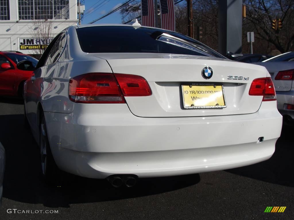 2007 3 Series 328xi Coupe - Alpine White / Coral Red/Black photo #4