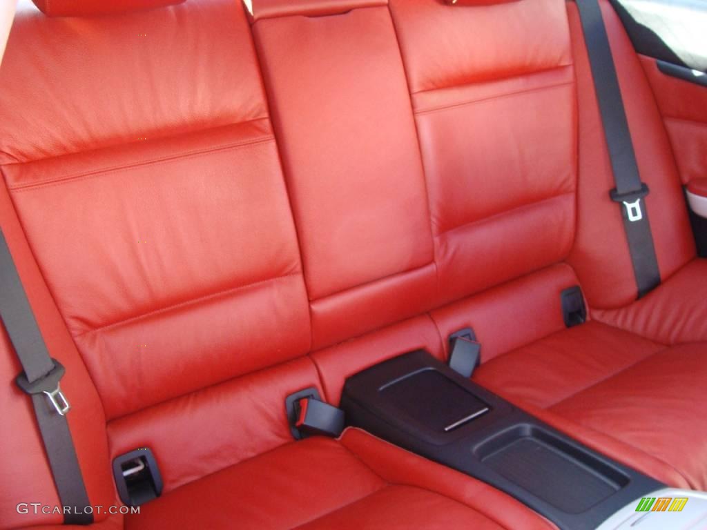 2007 3 Series 328xi Coupe - Alpine White / Coral Red/Black photo #16
