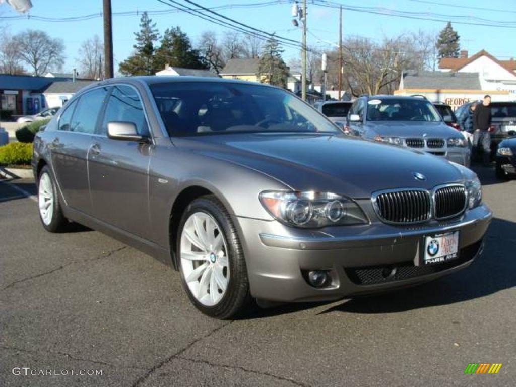 2008 7 Series 750Li Sedan - Sterling Grey Metallic / Flannel Grey photo #2