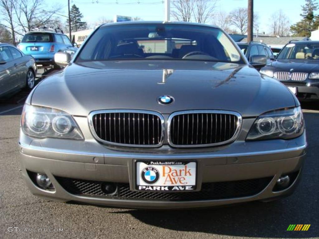 2008 7 Series 750Li Sedan - Sterling Grey Metallic / Flannel Grey photo #3
